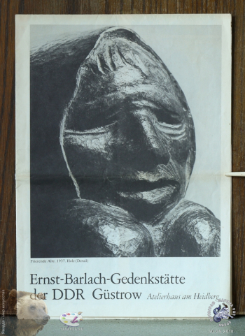 Буклет `Ernst-Barlach-Gedenkstätte der DDR Güstrow. Atelierhaus am Heidberg`. Фотограф Марина Роз.