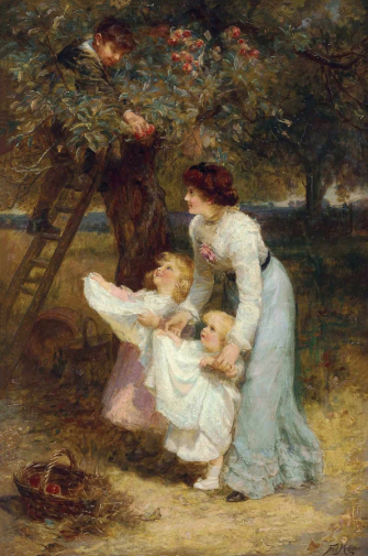 Фредерик Морган. Яблочное время. Холст, масло. 111,8х73,7. Частная коллекция.