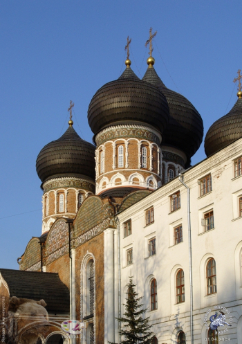 Изразцы на фасаде храма. Фотограф Марина Роз.