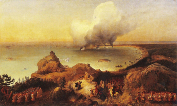 Бейдеман Александр Егорович. Битва при Ханкониеми. Холст, масло. 170х285. 1857. Национальный музей Финляндии.