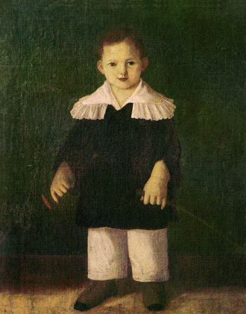 Векослав Карас. Мальчик. Холст, масло. 79,6х59,2. 19 век. Частная коллекция.