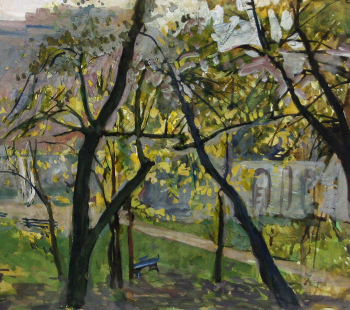 Платунов Михаил Георгиевич. Царицыно. Бумага, темпера. 33х35. 1946. Национальный музей Республики Марий Эл имени Тимофея Евсеева.
