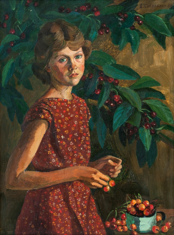 Соколенко Алексей Егорович. Черешня. Холст, масло. 80х60. 1988. Ставропольский краевой музей изобразительных искусств.