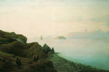 Лагорио Лев Феликсович. Морское побережье на этюдах. Холст, масло. 80х120. 1884. Частная коллекция.