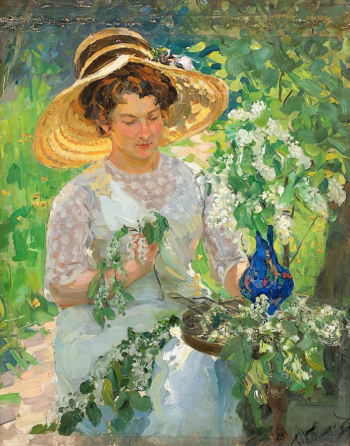Куликов Иван Семёнович. Черёмуха. Холст, масло. 1912. Муромский историко-художественный музей.