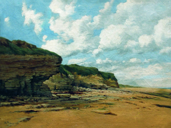 Мещерский Арсений Иванович. Скалистый берег. Холст, масло. 45х61. 1870-е. Частная коллекция.