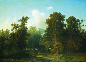 Аммон Владимир Фёдорович. Пейзаж. Холст, масло. 83х108. 1854. Воронежский областной художественный музей имени И.Н.Крамского.