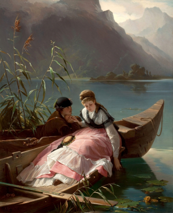 Артур фон Рамберг. Свидание. Холст, масло. 116х95. 1870. Частная коллекция.
