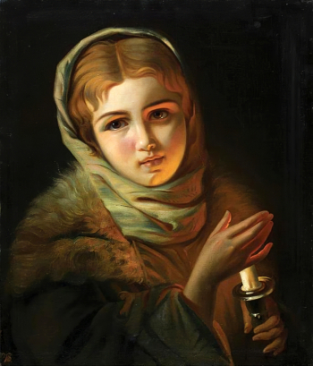Брюллов Павел Александрович. Неудавшееся свидание. Холст, масло. 56,5х45,5. 19 век. Иркутский областной художественный музей имени В.П.Сукачева.