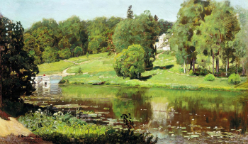Васнецов Аполлинарий Михайлович. Ахтырка. Вид усадьбы. Холст, масло. 36х60. 1894. Государственная Третьяковская галерея.