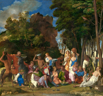Джованни Беллини. Праздник Богов. Холст, масло. 170х188. 1514-1529. Национальная галерея искусства (Вашингтон).