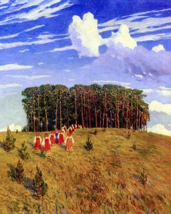 Столица Евгений Иванович. Славянский праздник. Холст, масло. 127х103. 1911. Днепропетровский художественный музей.