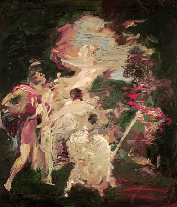 Блеткин Пётр Михайлович. Танцующая. Холст, масло. 40,5х36. 1934. Московский музей современного искусства.