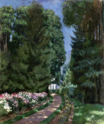Жуковский Станислав Юлианович. Дорожка в саду. Холст, масло. 74х62. 1938. Частная коллекция.