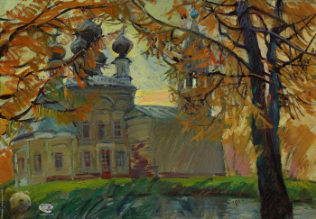 Захаркина Анна Владимировна. Село Сусанино. Холст, масло. 50х70. 2019. Авторское собрание.
