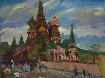 Захаркина Анна Владимировна. Праздничный день. Холст, масло. 60х80. 2017. Авторское собрание.