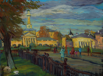 Захаркина Анна Владимировна. Безумный день. Кострома. Холст, масло. 60х80. 2019. Авторское собрание.