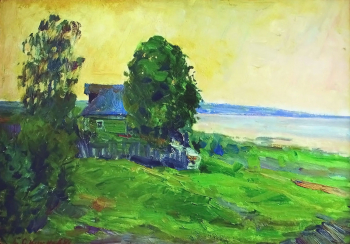 Окороков Борис Владимирович. На Плещеевом озере. Холст, масло. 70x49. 1959. Частное собрание.