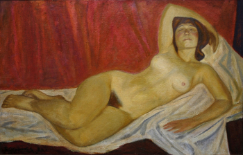 Окороков Борис Владимирович. Античный мотив. Холст, масло. 120x80. 1980. Частное собрание.