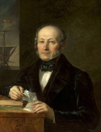 Александр Лессер. Леви Лессер, отец художника. Холст, масло. 86х63. 1850. Национальный музей (Варшава).