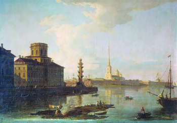 Воробьёв Максим Никифорович. Петропавловская крепость. Холст, масло. 51х74. Конец 1820-х - начало 1830-х. Государственный Русский музей.