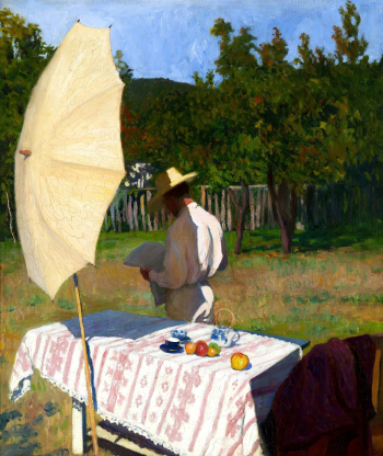 Карой Ференци. Октябрь. Холст, масло. 125х107. 1903. Венгерская национальная галерея.
