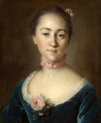 Луи Токке. Графиня Екатерина Ивановна Головкина. Холст, масло. 51х43. 1757. Государственный Эрмитаж.