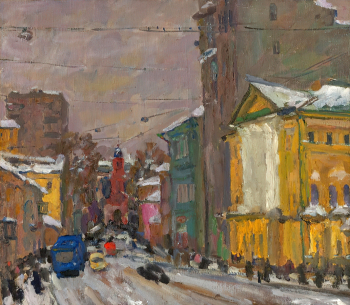 Сорокин Иван Васильевич. Москва. Пятницкая улица. Холст, масло. 67х59. 1997. Московский музей современного искусства.