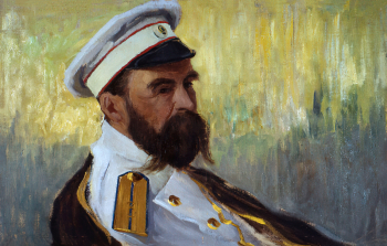 Адам Алкснис. Военный врач. Картон, масло. 44,8х69. 1890-е. Латвийский национальный художественный музей.