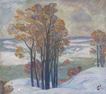 Горбунов Сергей Аркадьевич. Деревья в Коломенском. Холст, масло. 80х90. 1986. Частное собрание.