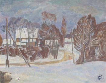 Горбунов Сергей Аркадьевич. Зима. Холст, масло. 70х95. 1986. Частное собрание.