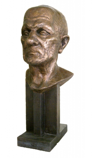 Рябичев Александр Даниилович. Голова старика. Бронза. 1981. Авторское собрание.