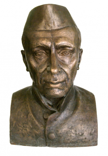 Рябичев Александр Даниилович. Джавахарлал Неру. Бронза. 1988. Авторское собрание.