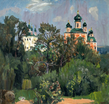 Огурцов Олег Фёдорович. Горицкий монастырь. Холст, масло. 92х97. 1985. Собрание семьи художника.