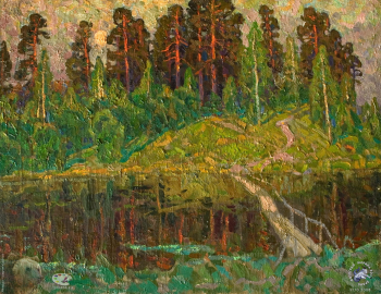 Котов Виктор Иосифович. Вечер. Холст, масло. 80х100. 1967. Частное собрание.