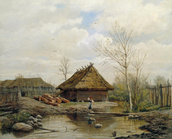 Брюллов Павел Александрович. Весна. Холст, масло. 56х67. 1875. Государственная Третьяковская галерея.