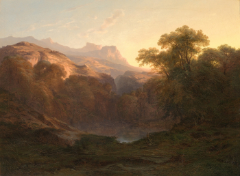 Александр Калам. Горный пейзаж. Холст, масло. 76,8х102,8. 1830-1847. Амстердамский исторический музей.