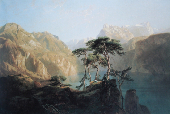 Александр Калам. Озеро Люцерн. Холст, масло. 107х160. 1851. Музей искусства и истории (Нёвшатель).