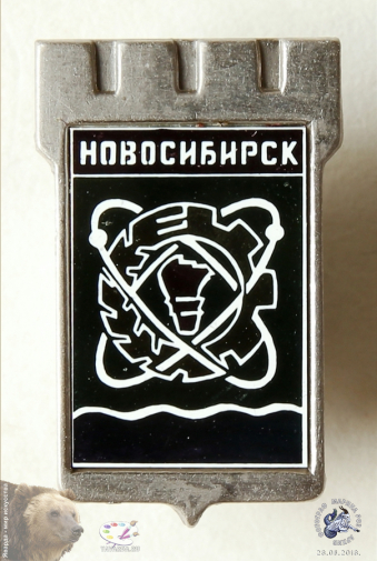 Значок `Новосибирск`. Городской щит-герб