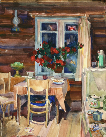 Азалия цветёт