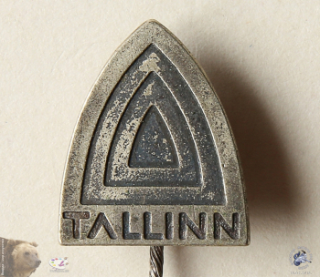 Значок `Tallinn` (Таллин). Стилистический символ города.
