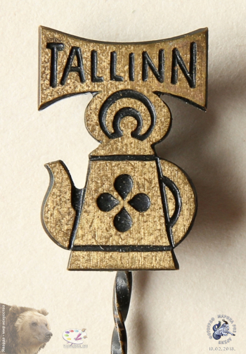 Значок `Tallinn` (Таллин). Кофейник.