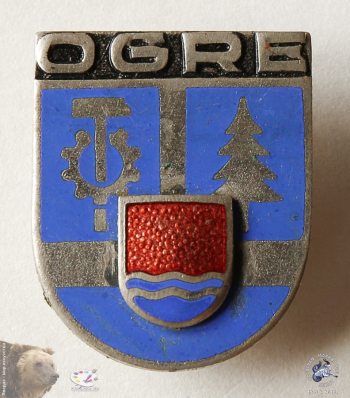 Значок `Ogre`. Город Огре, Латвийская ССР