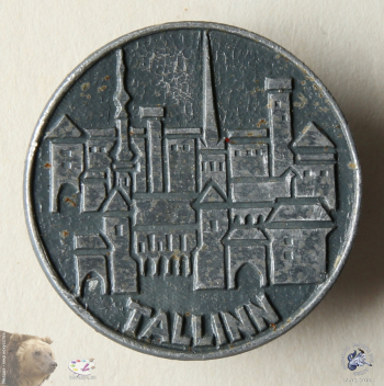 Значок `Tallinn` (Tallinna vanalinn). Таллин. Старый город