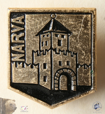 Значок `Narva` (Нарва). Нарвский замок (Замок Герман)