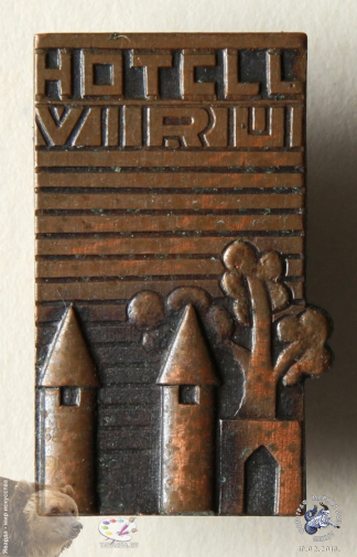 Значок `Hotell Viru`. Гостиница Виру в Таллине