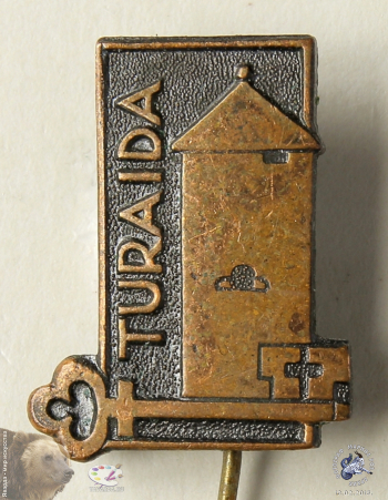 Значок `Turaida` (Турайда). Turaidas pils. Турайдский архиепископский замок.