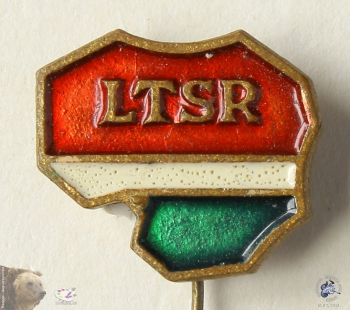 Значок `LTSR`. ЛССР, Литовская ССР