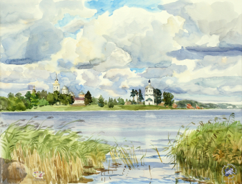 Нилова пустынь перед грозой