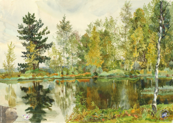 Озёрок с сосной